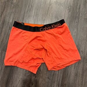 Calvin Klein Vibrant Orange Boxer Briefs